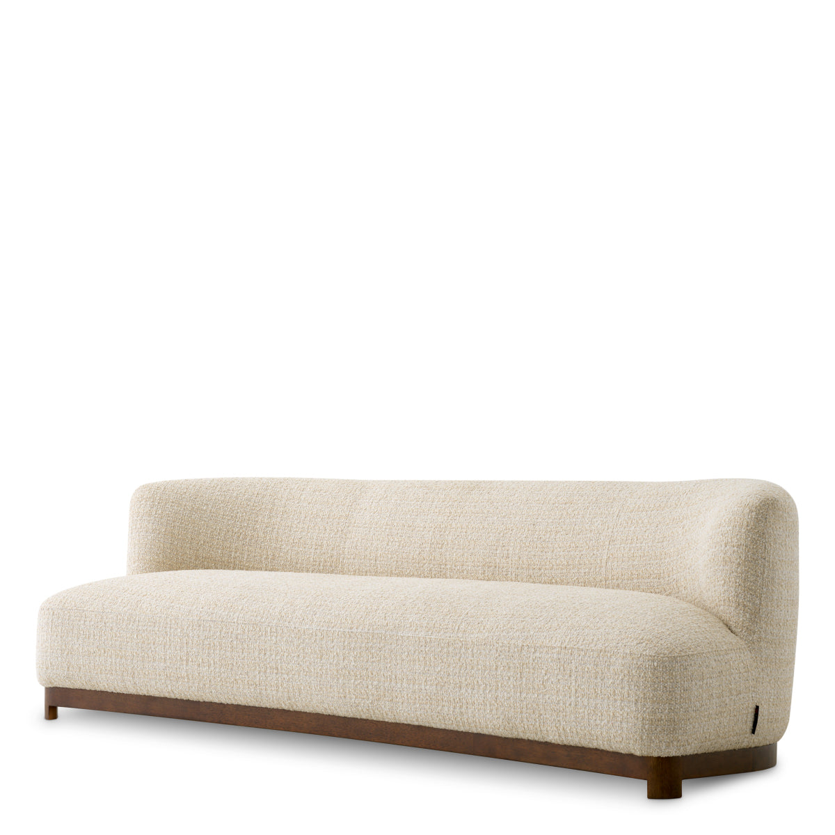 Canapea Stelvio, finisaj nuc, winslow chenille bej