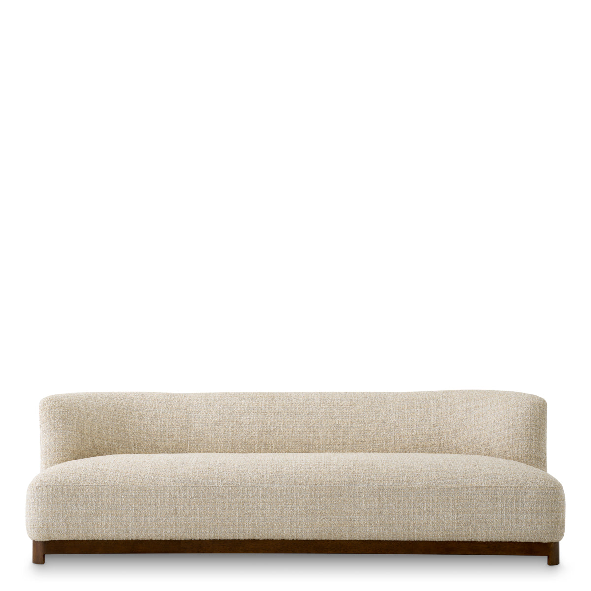 Canapea Stelvio, finisaj nuc, winslow chenille bej