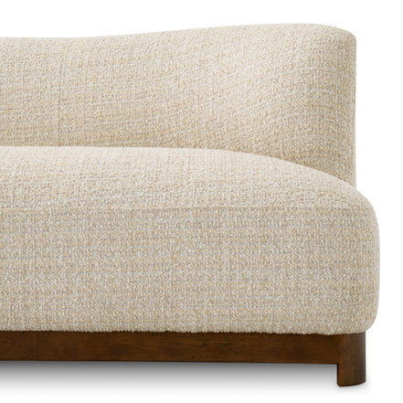 Canapea Stelvio, finisaj nuc, winslow chenille bej
