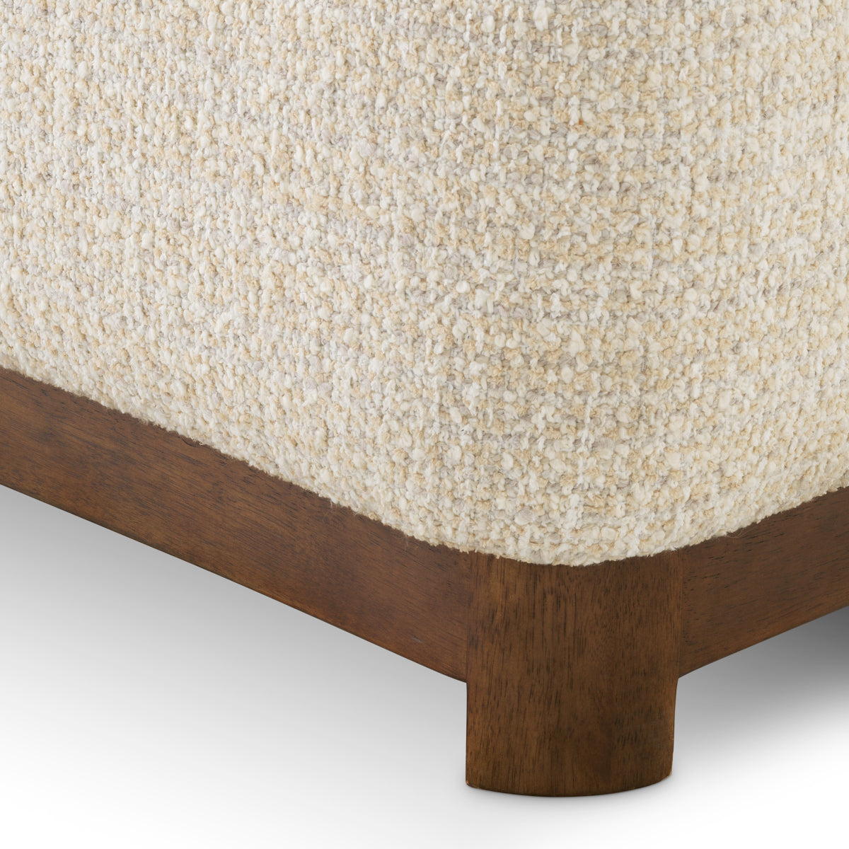 Canapea Stelvio, finisaj nuc, winslow chenille bej