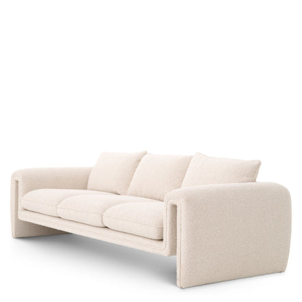 Canapea Tondo, bouclé crem