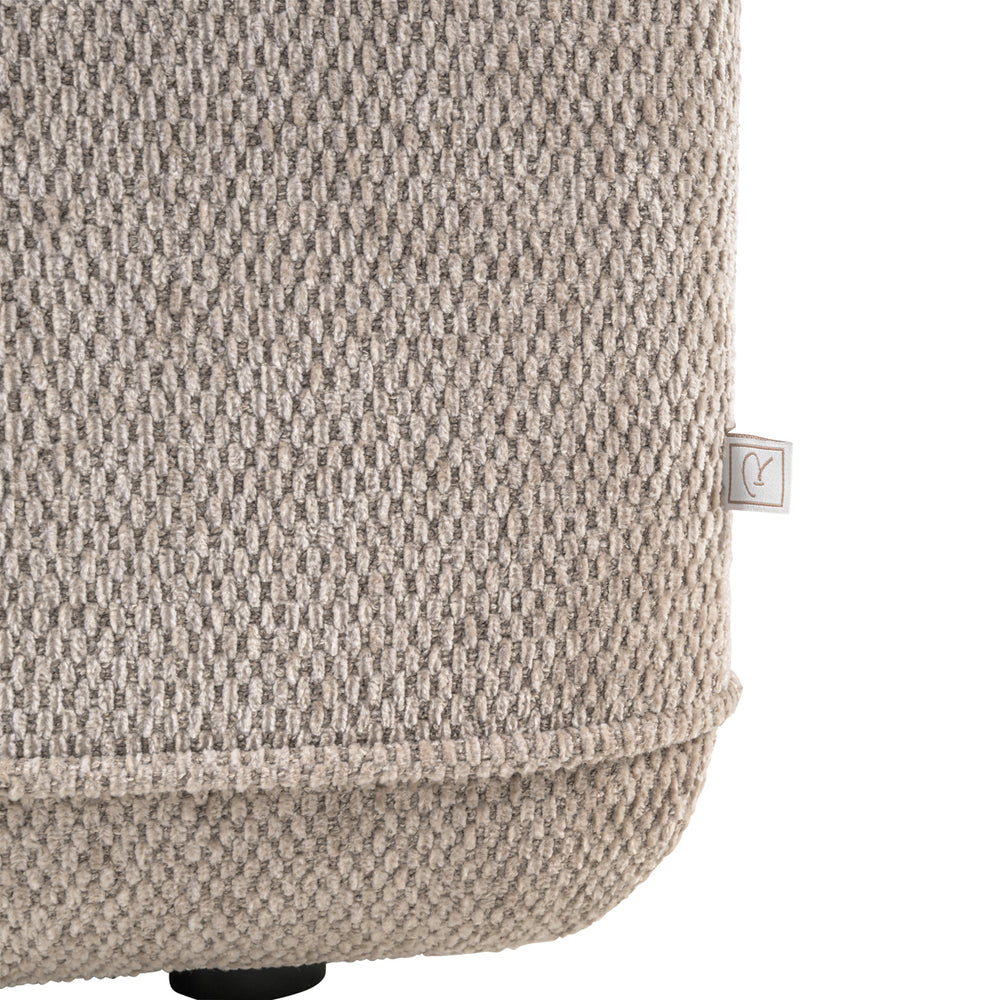 Canapea Tudor, boldweave moca, 1 loc, spătar mobil