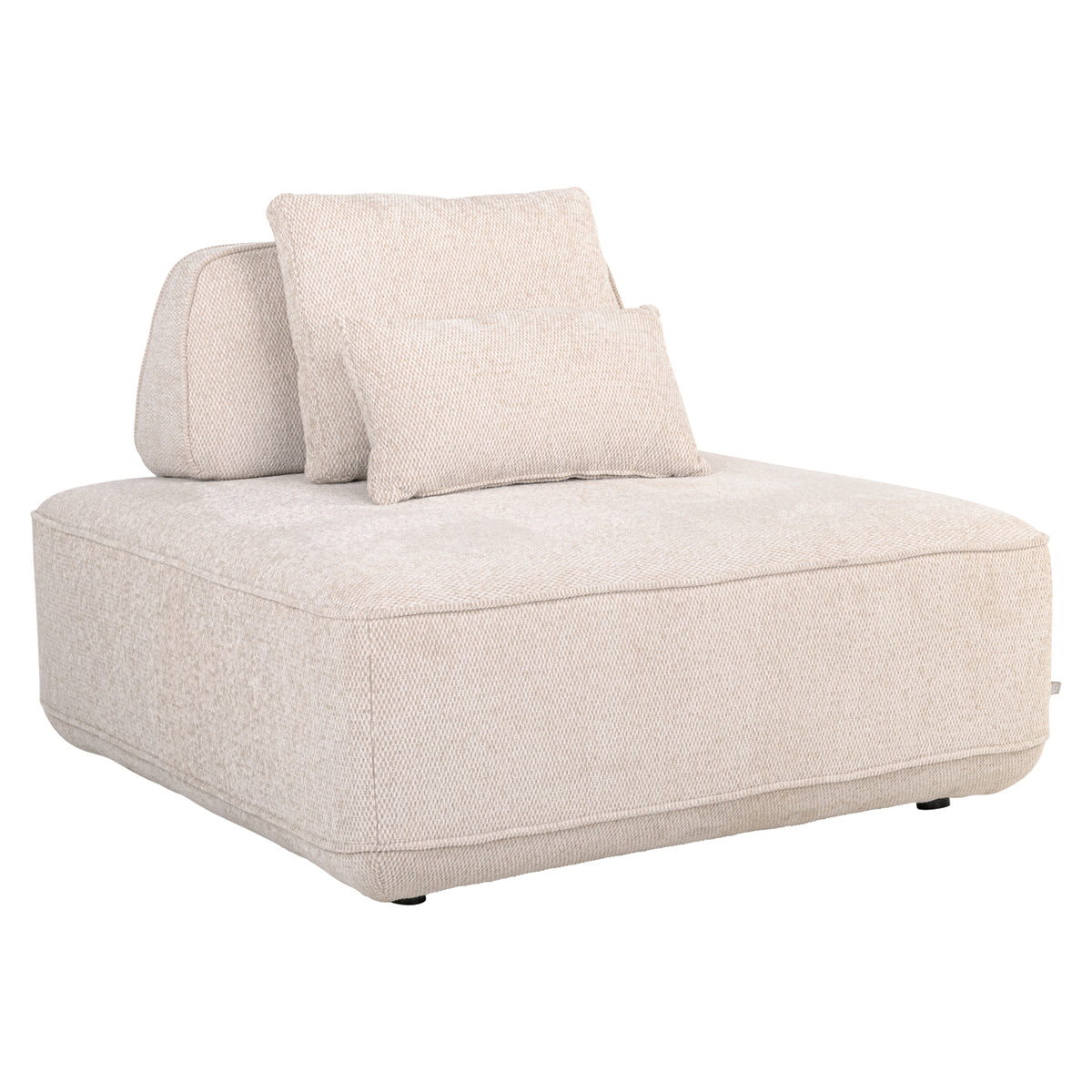 Canapea Tudor, boldweave natural, 1 loc, spătar mobil
