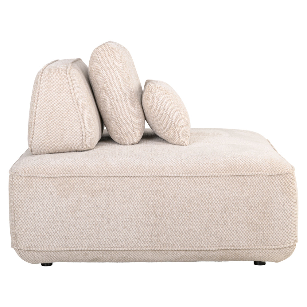 Canapea Tudor, boldweave natural, 1 loc, spătar mobil
