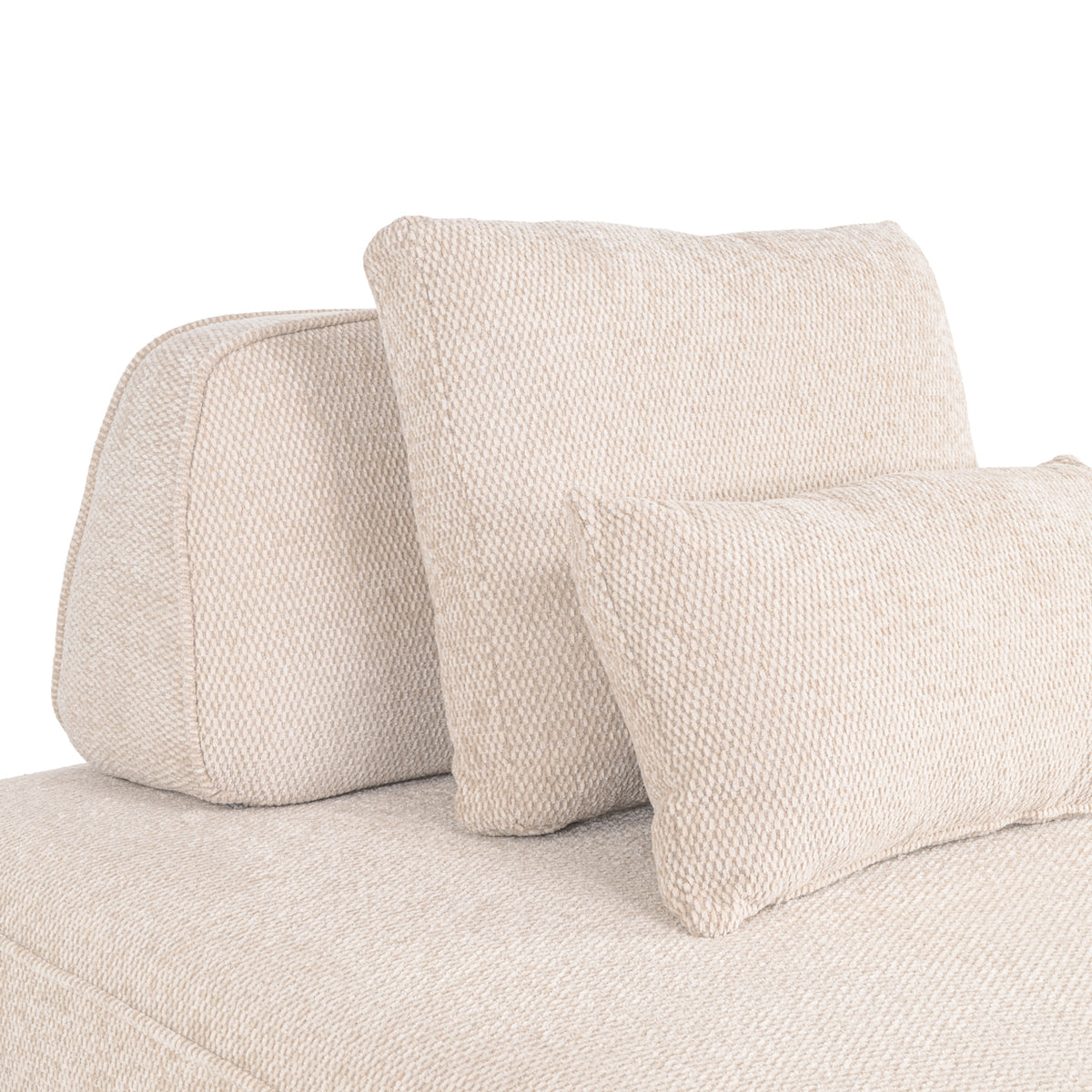 Canapea Tudor, boldweave natural, 1 loc, spătar mobil
