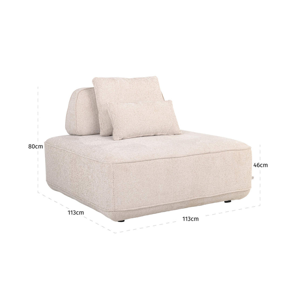 Canapea Tudor, boldweave natural, 1 loc, spătar mobil – desen tehnic cu dimensiuni