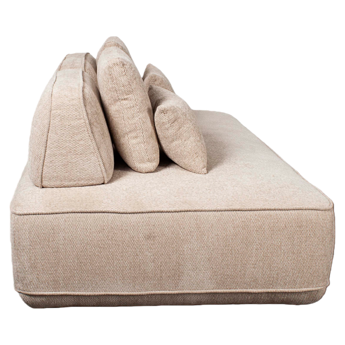 Canapea Tudor, boldweave natural, 2,5 locuri, spătar mobil