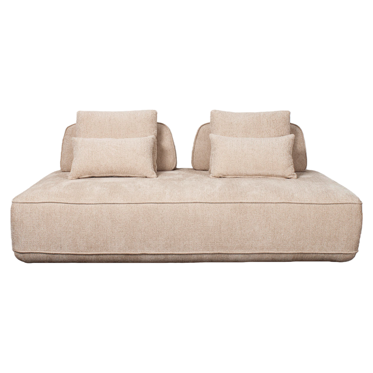 Canapea Tudor, boldweave natural, 2,5 locuri, spătar mobil
