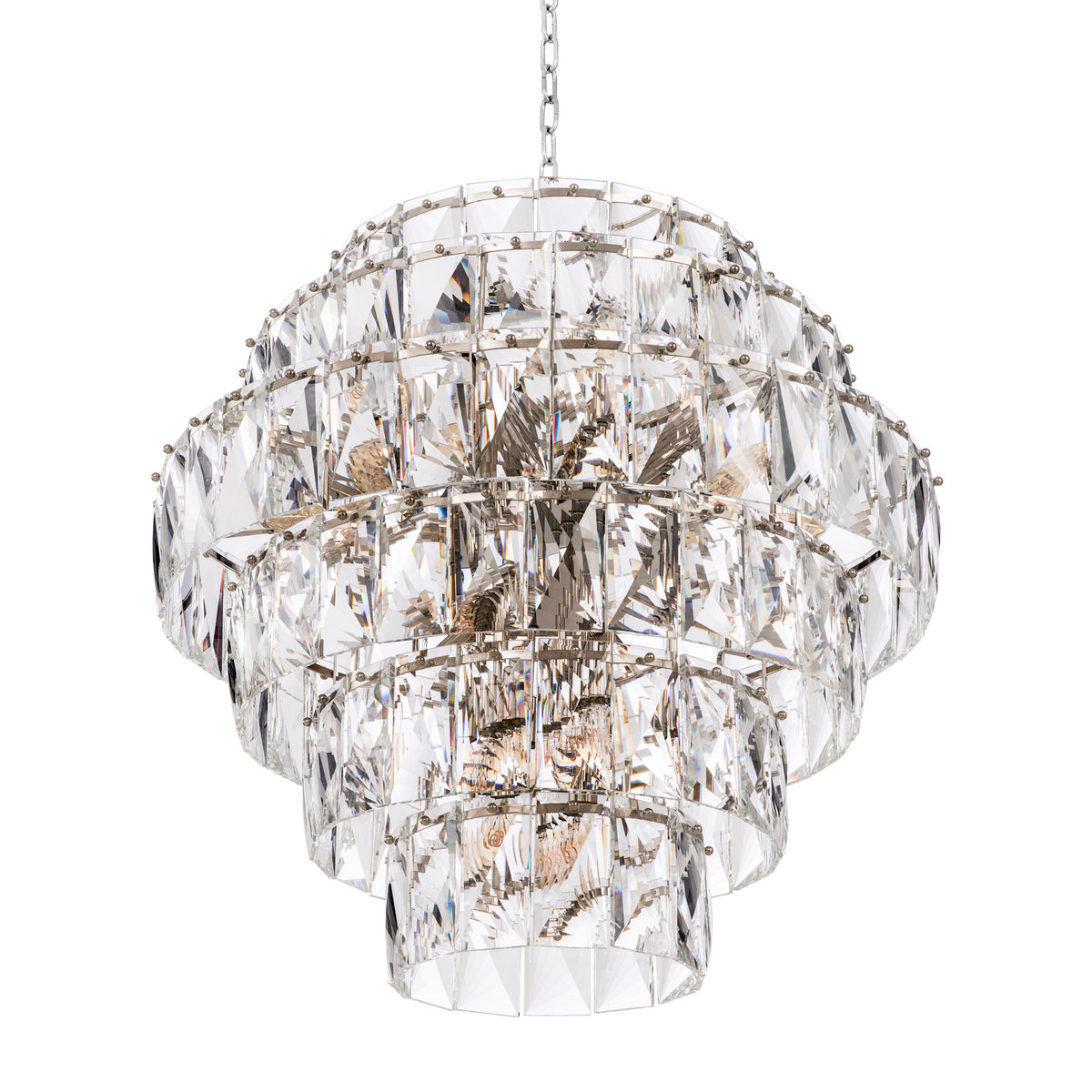 Candelabru Amazone L, finisaj nichel