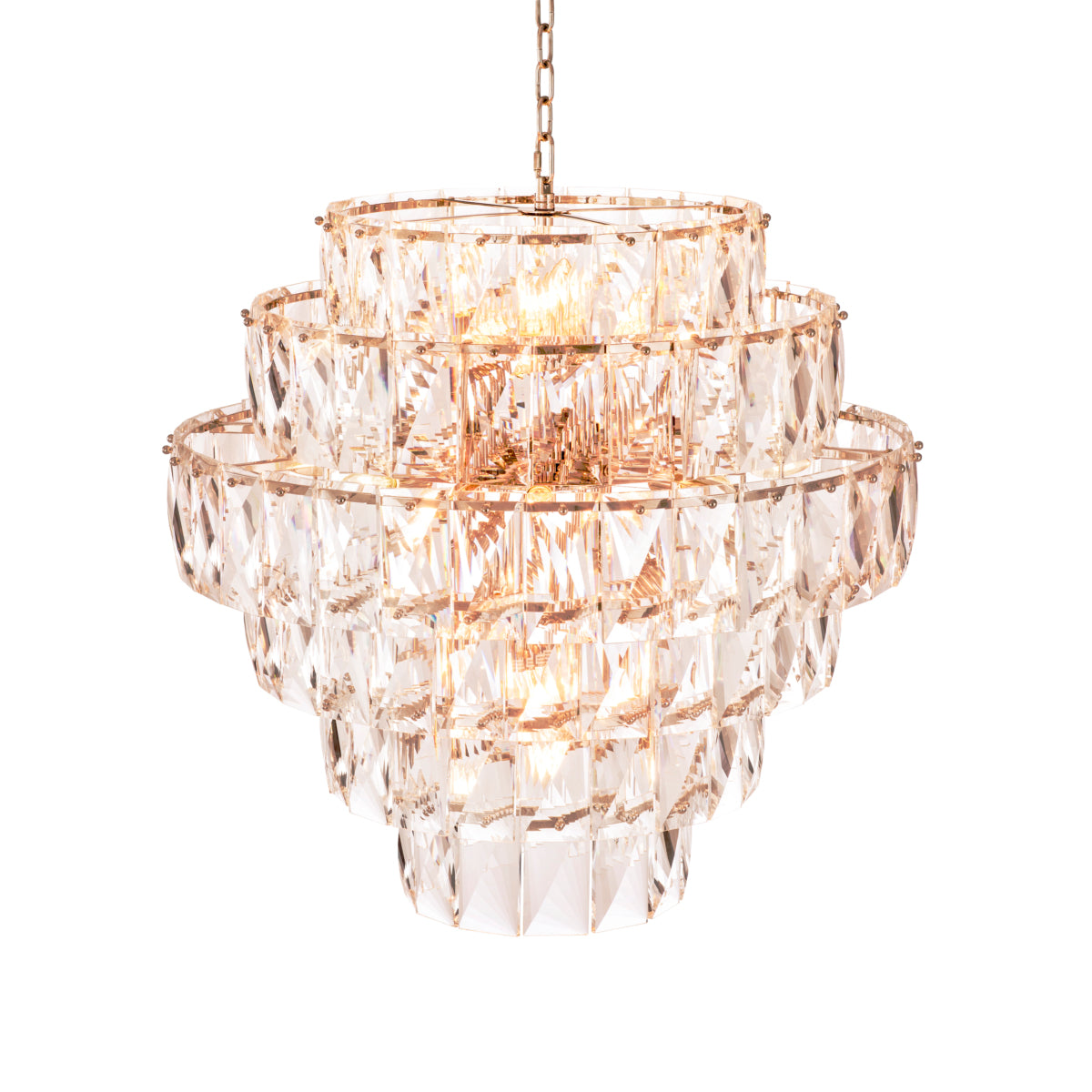 Candelabru Amazone L, finisaj nichel