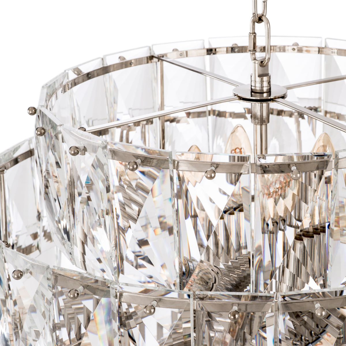 Candelabru Amazone L, finisaj nichel