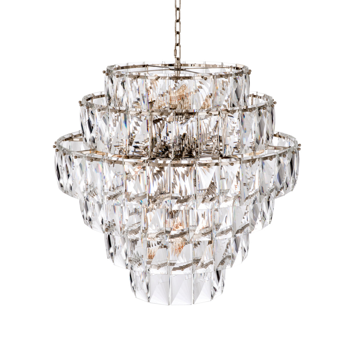 Candelabru Amazone L, finisaj nichel