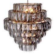 Candelabru Amazone L, sticlă fumurie