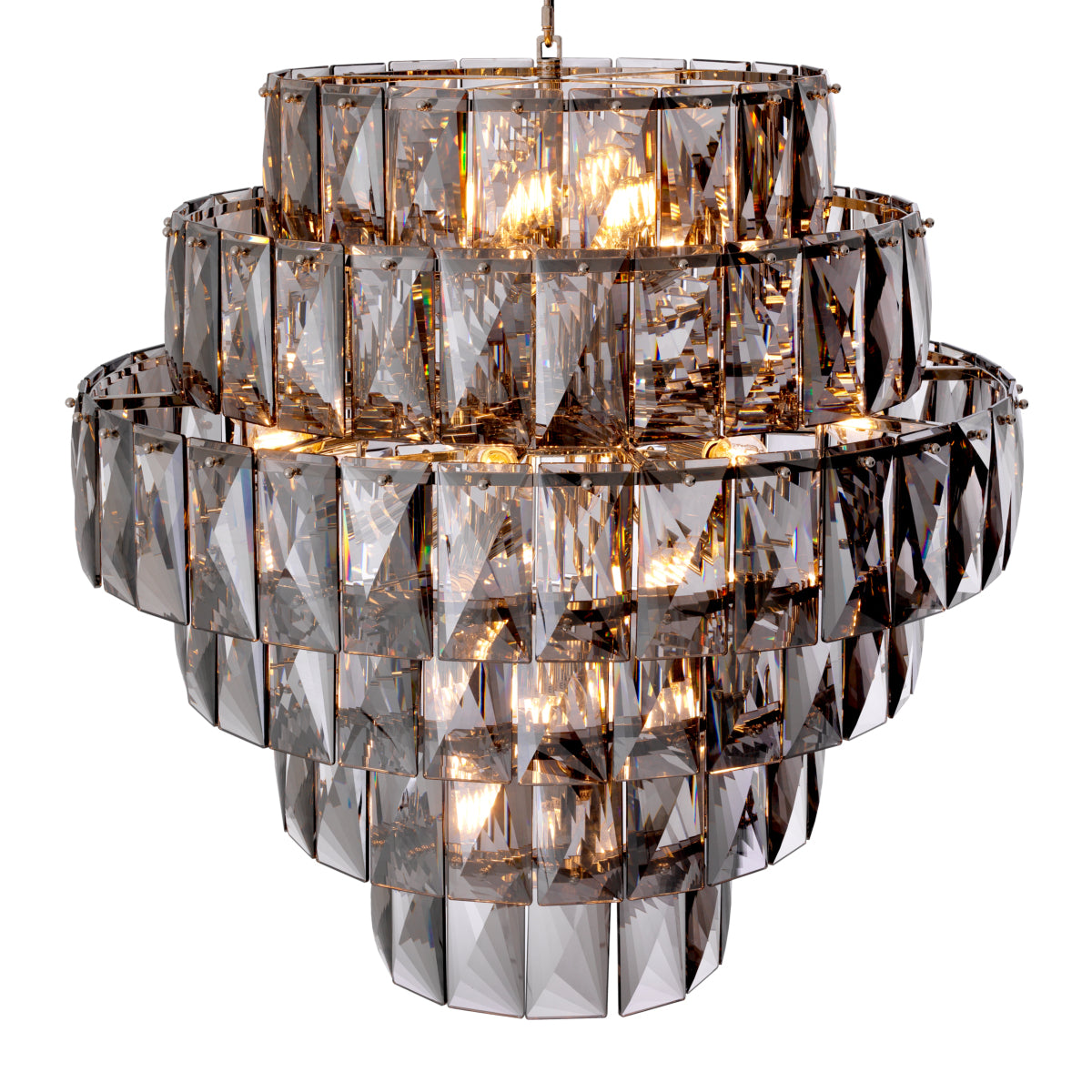 Candelabru Amazone L, sticlă fumurie
