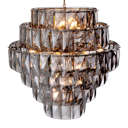 Candelabru Amazone L, sticlă fumurie