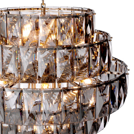 Candelabru Amazone L, sticlă fumurie