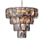 Candelabru Amazone S, sticlă fumurie