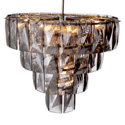 Candelabru Amazone S, sticlă fumurie