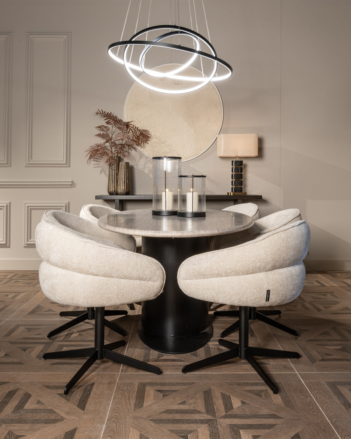 Candelabru Amira, negru – ambient