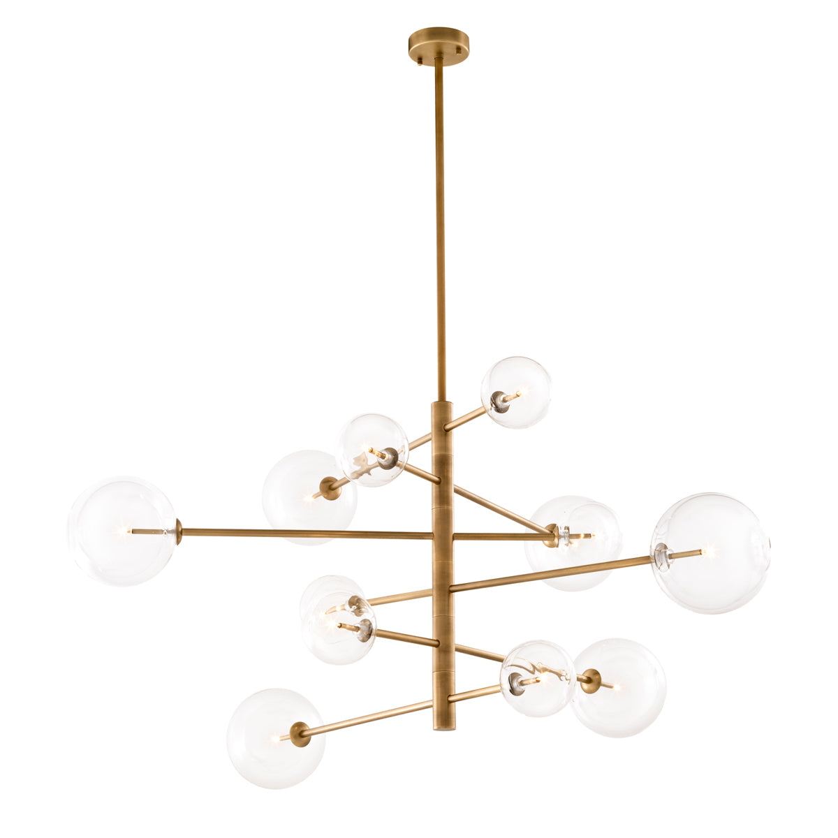 Candelabru Argento L, finisaj alamă antichizată