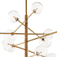 Candelabru Argento L, finisaj alamă antichizată