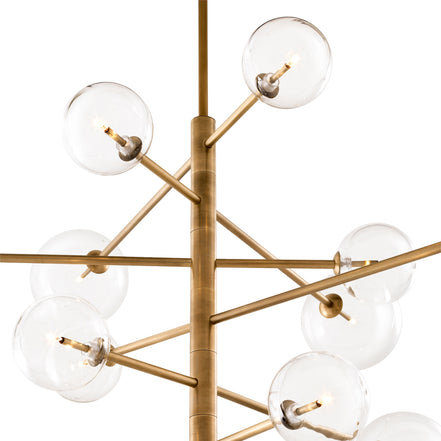 Candelabru Argento L, finisaj alamă antichizată