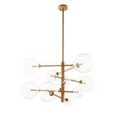 Candelabru Argento S, finisaj alamă antichizată