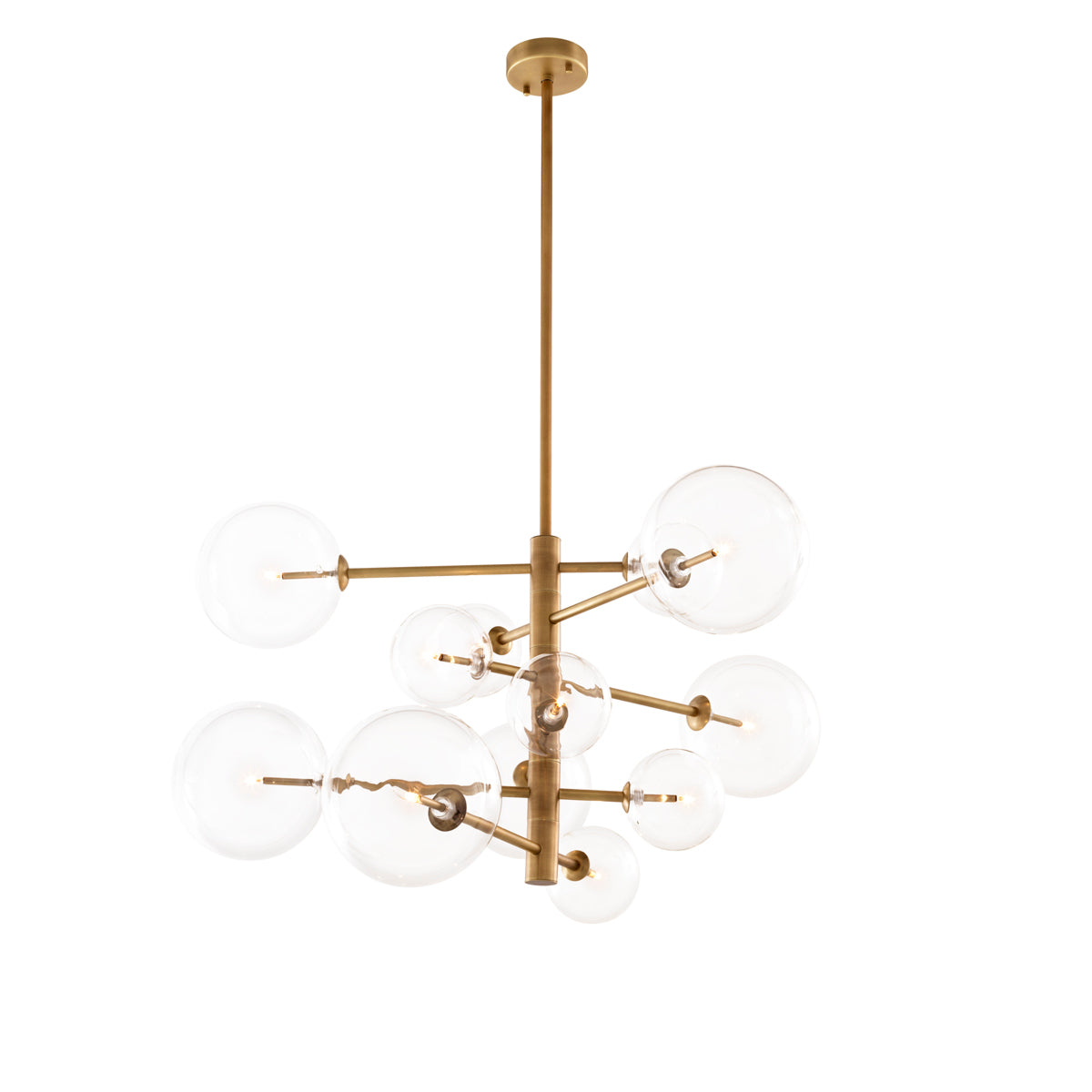 Candelabru Argento S, finisaj alamă antichizată