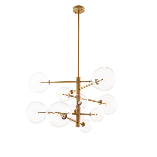 Candelabru Argento S, finisaj alamă antichizată