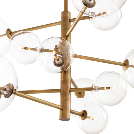 Candelabru Argento S, finisaj alamă antichizată