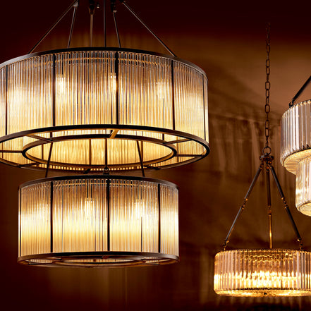 Candelabru Bernardi, finisaj bronz cu reflexe