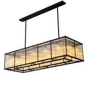 Candelabru Bernardi rectangular, finisaj bronz cu reflexe