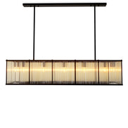 Candelabru Bernardi rectangular, finisaj bronz cu reflexe