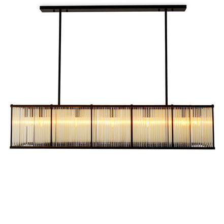 Candelabru Bernardi rectangular, finisaj bronz cu reflexe