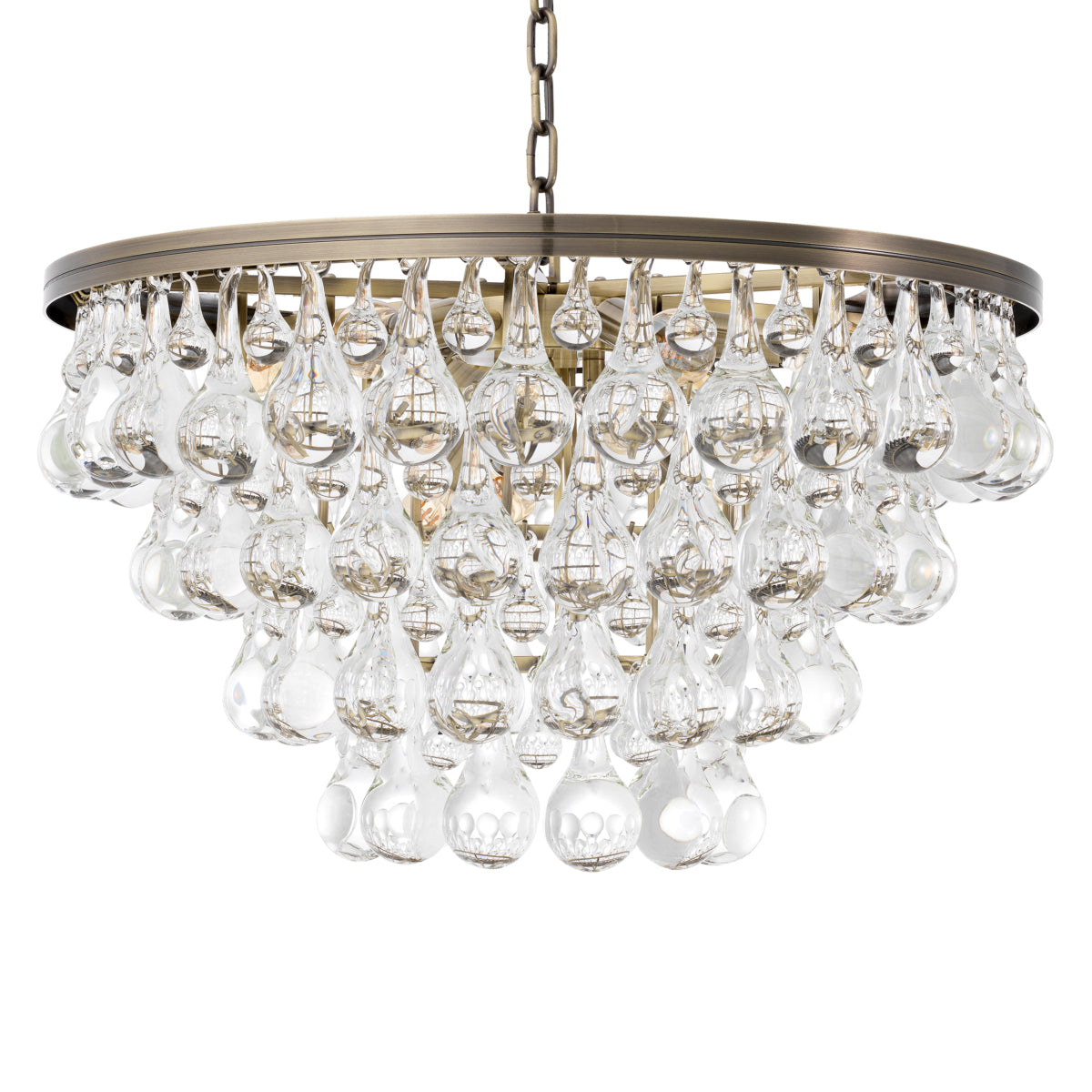 Candelabru Bolzano, finisaj alamă periată deschisă