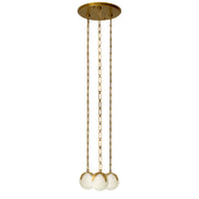 Candelabru CDJ Alesa S, finisaj alamă antichizată, alabastru