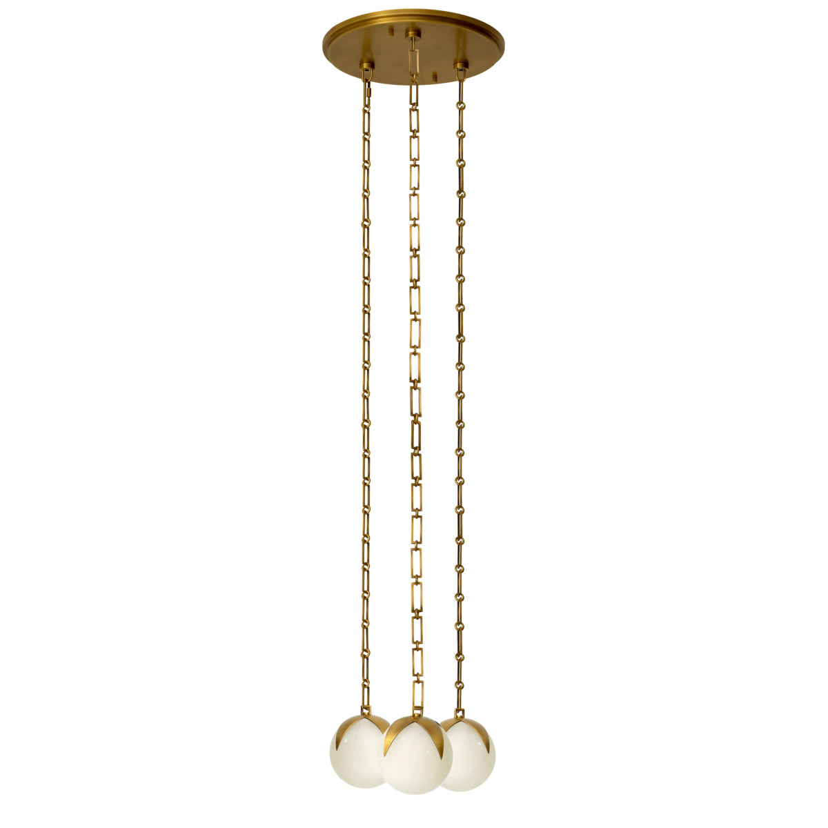 Candelabru CDJ Alesa S, finisaj alamă antichizată, alabastru
