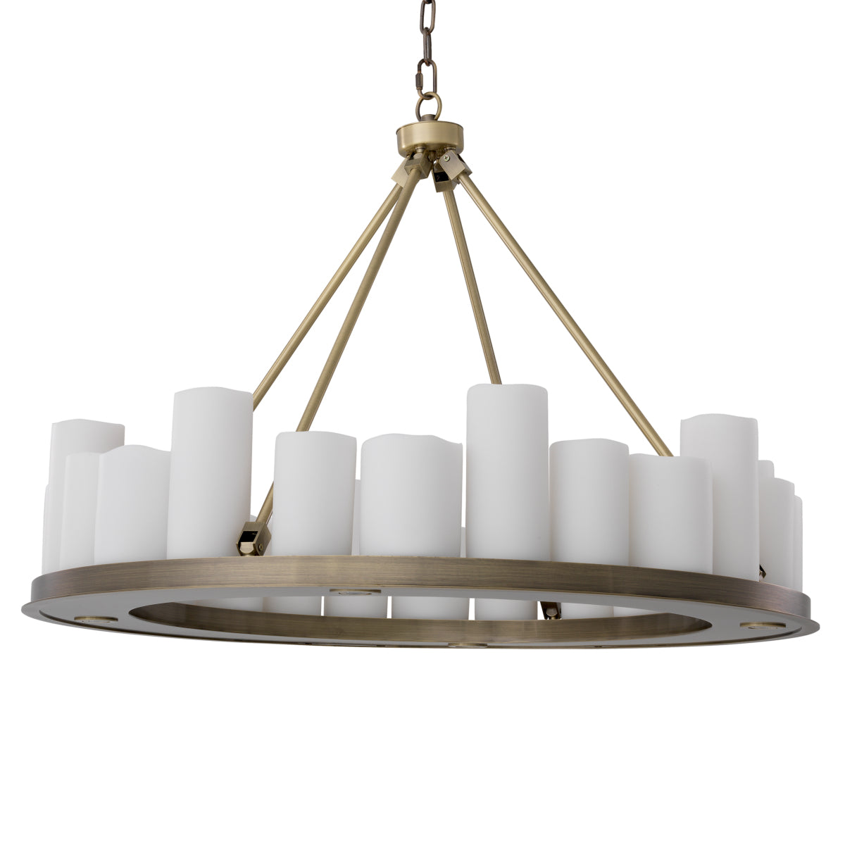 Candelabru Commodore ø 90 cm, finisaj alamă periată deschisă