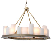 Candelabru Commodore ø 90 cm, finisaj alamă periată deschisă