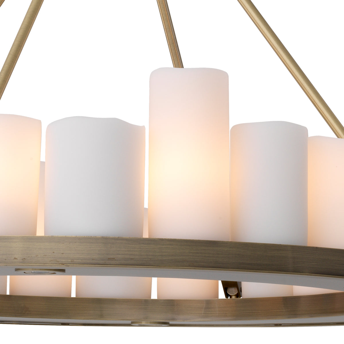 Candelabru Commodore ø 90 cm, finisaj alamă periată deschisă
