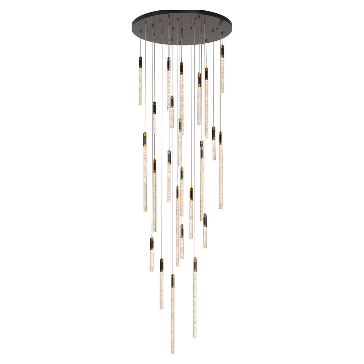 Candelabru Crosley, negru/auriu