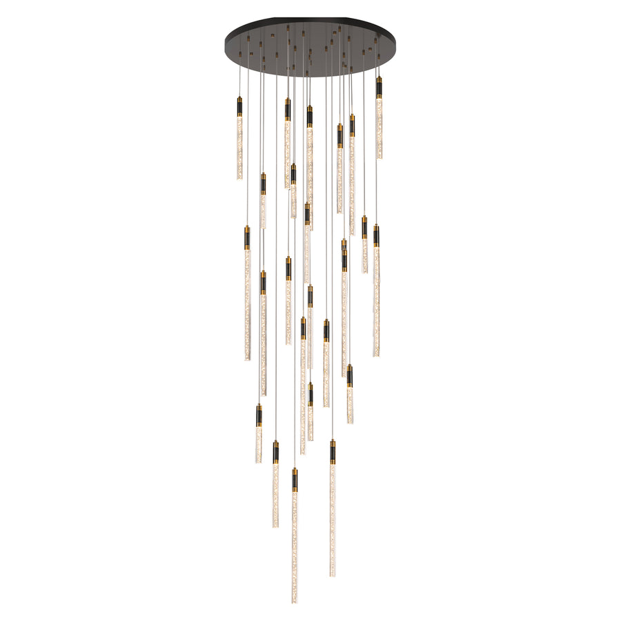 Candelabru Crosley, negru/auriu
