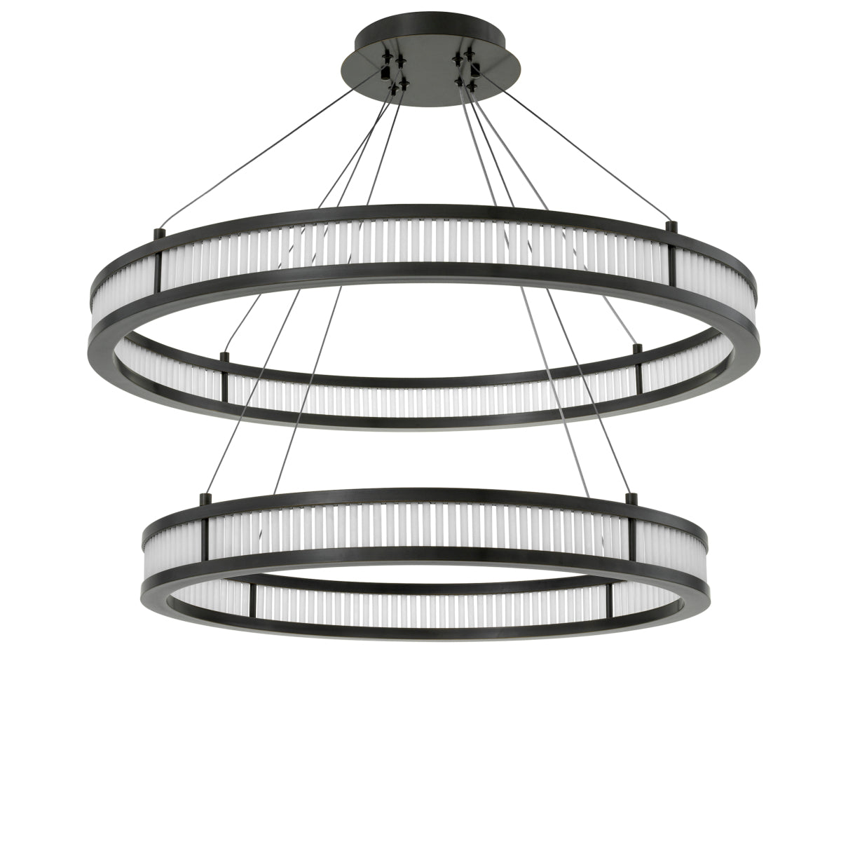 Candelabru Damien Double, finisaj bronz cu reflexe