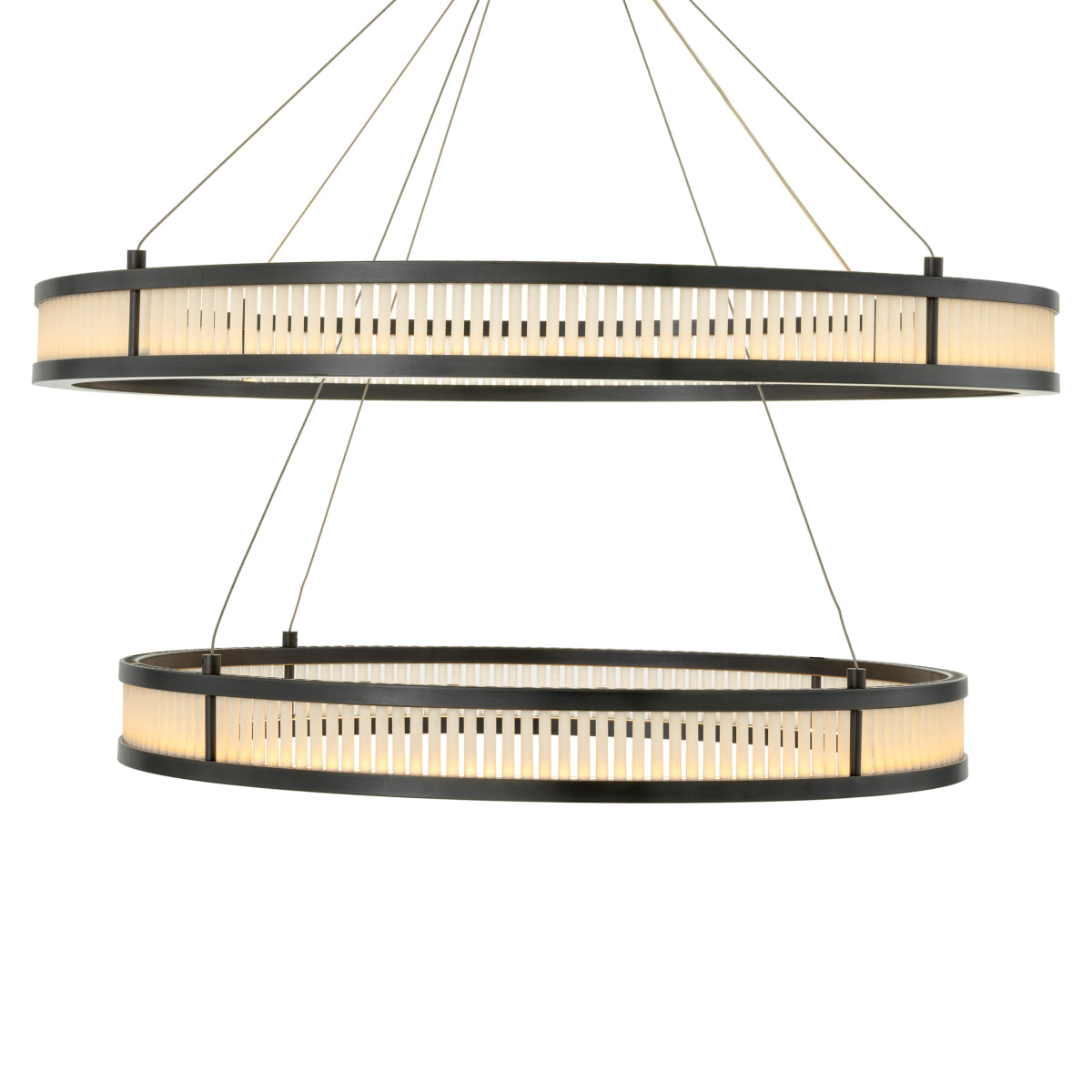 Candelabru Damien Double, finisaj bronz cu reflexe