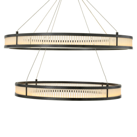 Candelabru Damien Double, finisaj bronz cu reflexe