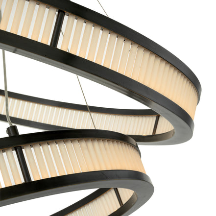 Candelabru Damien Double, finisaj bronz cu reflexe