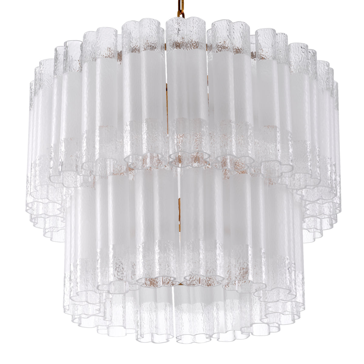 Candelabru Denton S, finisaj alamă antichizată, sticlă mată