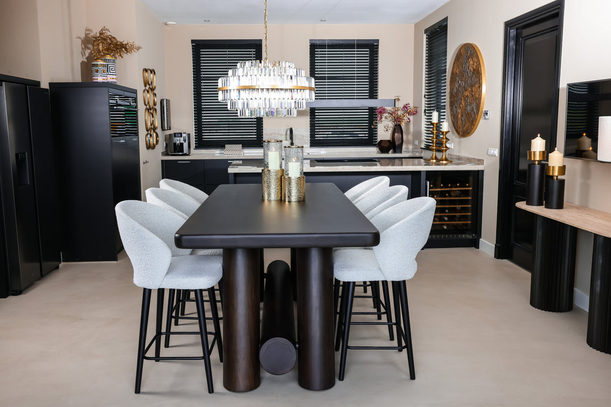 Candelabru Desire, auriu periat, mare – ambient