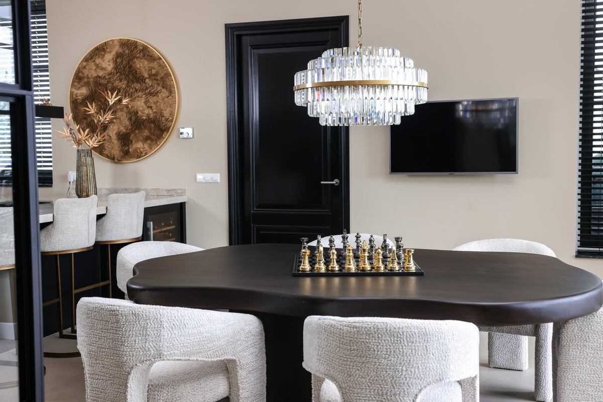Candelabru Desire, auriu periat, mare – ambient