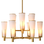 Candelabru Dino Double, finisaj alamă antichizată